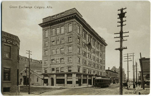 Calgary's Grain Exchange Building Circa 1915